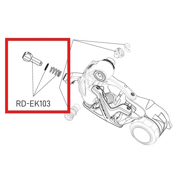 CAMPAGNOLO EKAR BAKRE ARM INSTÄLLNING FJÄDER OCH SKRUV KIT