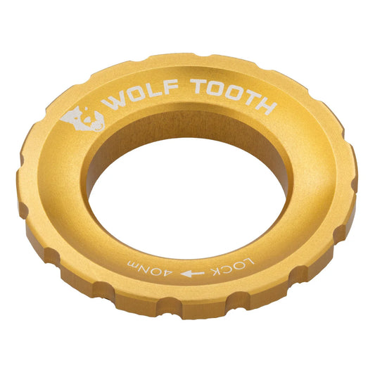WOLF TOOTH Centerlock-møtrik (udvendig), guld