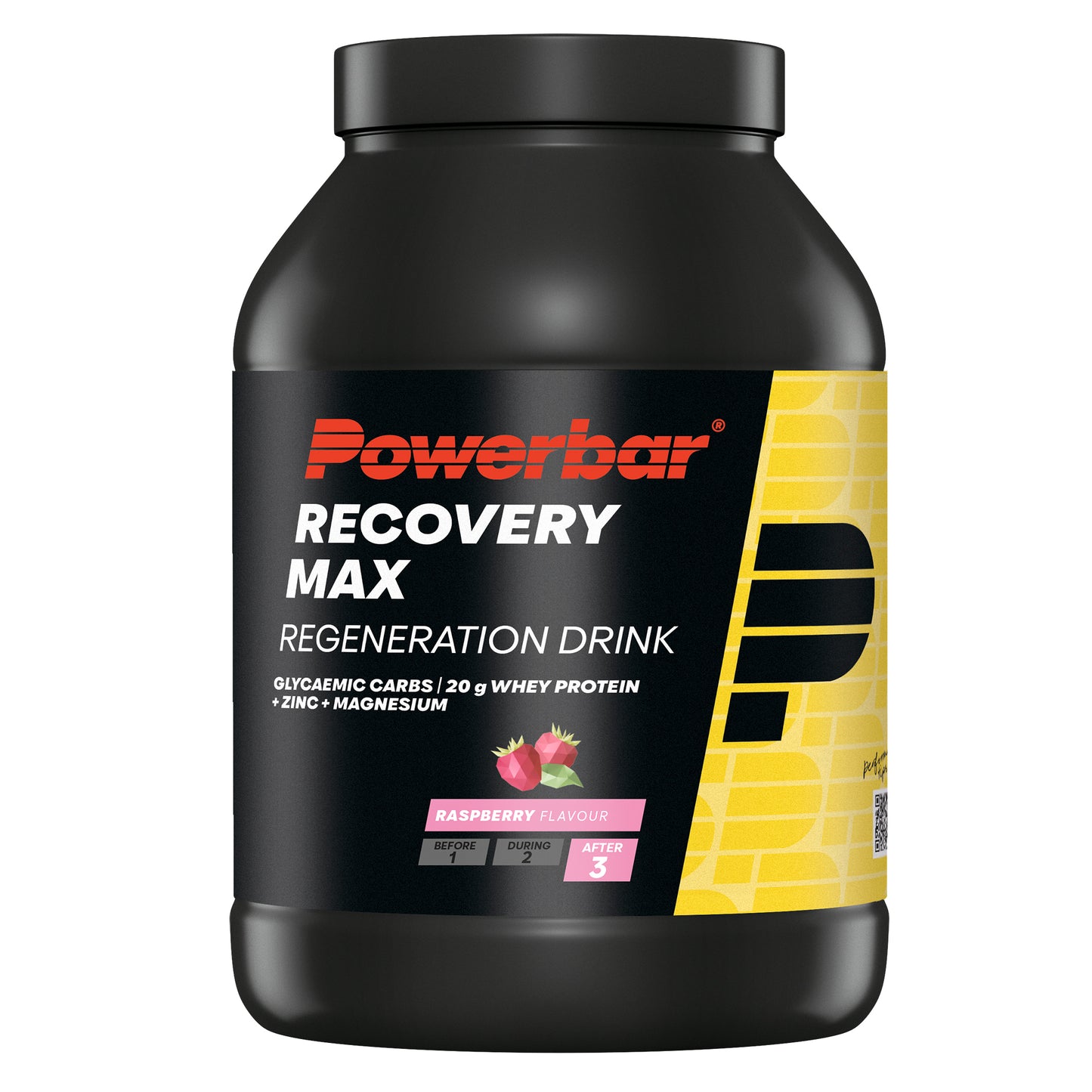 Boisson de Récupération POWERBAR RECOVERY MAX (1144gr) Framboise