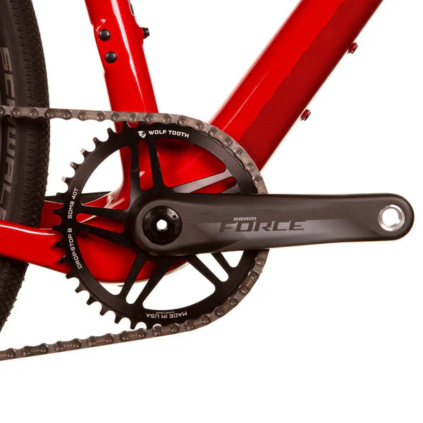 Tarcza mechanizmu korbowego WOLF TOOTH DROP-STOP ST GRAVEL DM 8 Screw Sram Black Mono Chainring