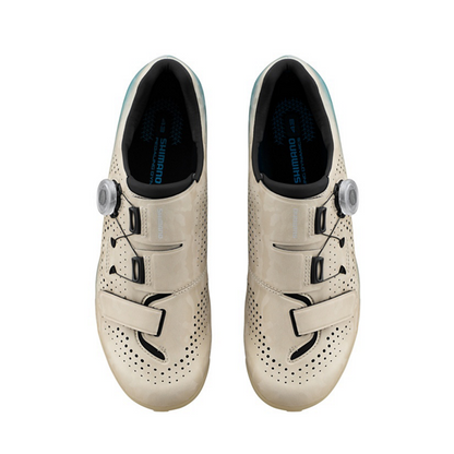 Chaussures VTT XC/Gravel SHIMANO RX600 Beige/Bleu