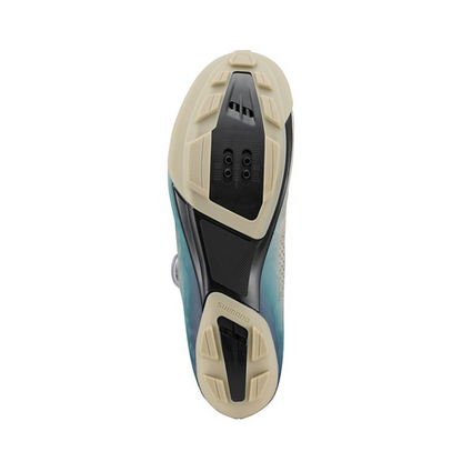 Chaussures VTT XC/Gravel SHIMANO RX600 Beige/Bleu