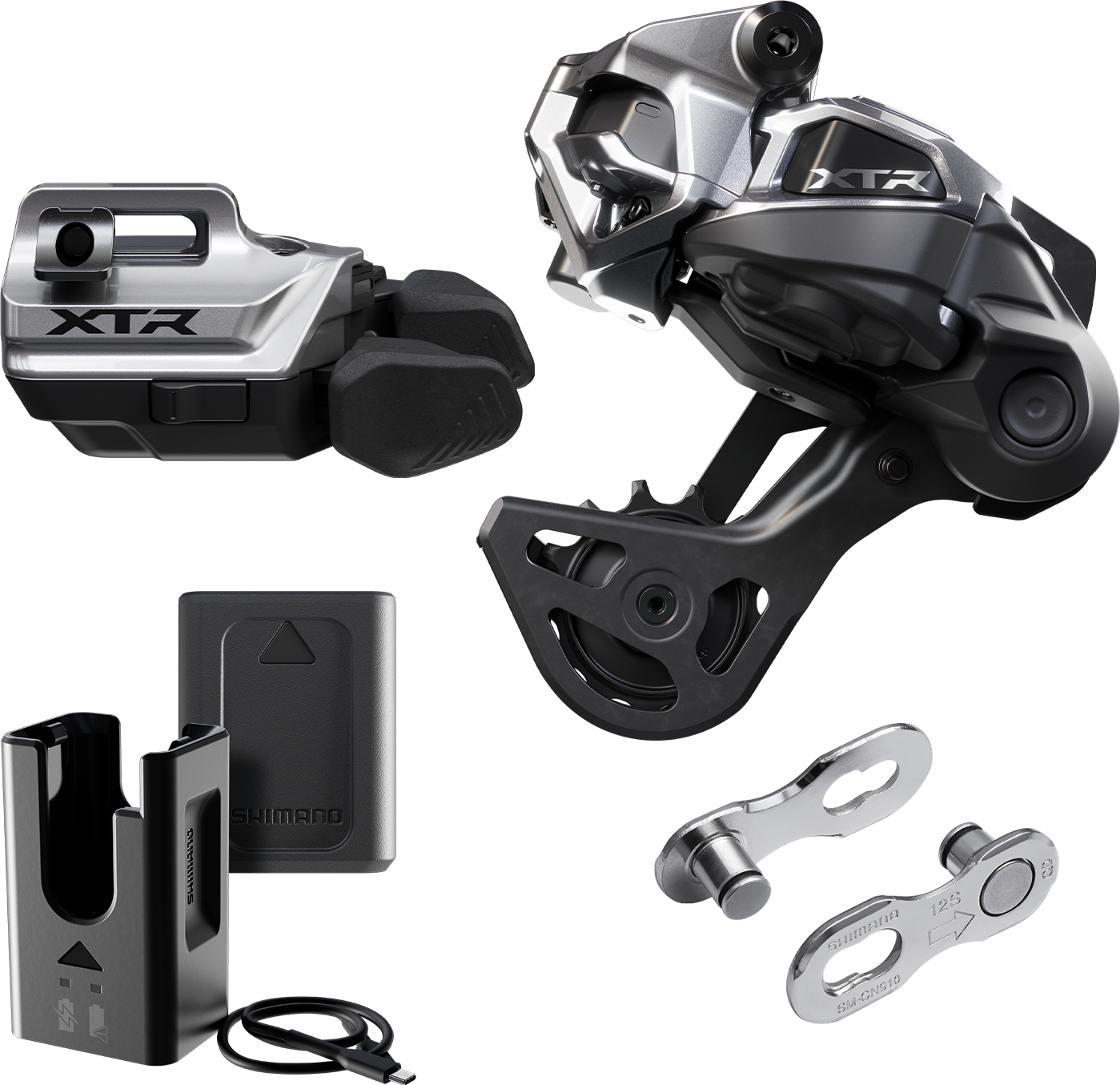 Sada pro upgrade SHIMANO XTR Di2 Wireless M9250-GS Medium Cage Lever Mount