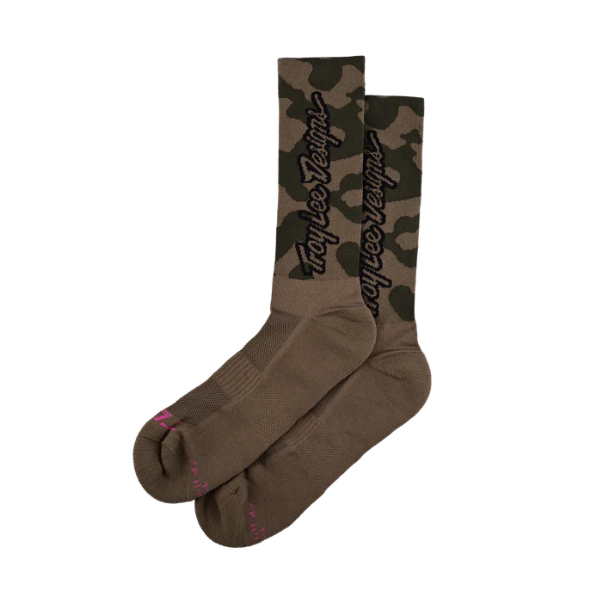 Chaussettes TROY LEE DESIGNS PERFORMANCE SCRUBLAND Camouflage Kaki