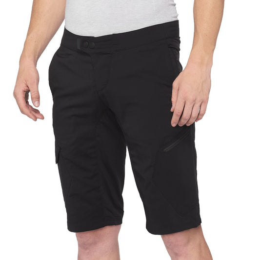 100% RIDECAMP Šortky Black