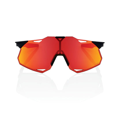 Lunettes 100% HYPERCRAFT XS Soft Tact Noir Hiper Multilayer Mirror Rouge