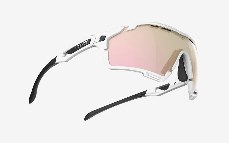 Solbriller RUDY PROJECT CUTLINE Hvide glas RP Optics Multilaser Rose Gold