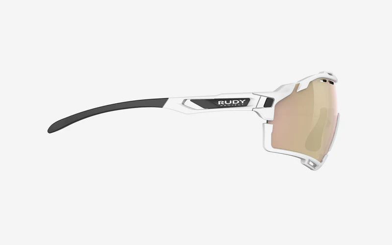 Solbriller RUDY PROJECT CUTLINE Hvide glas RP Optics Multilaser Rose Gold