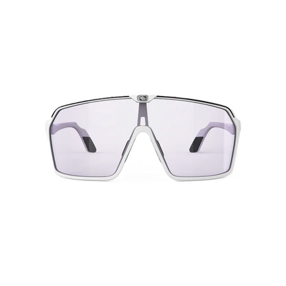 Lunettes RUDY PROJECT SPINSHIELD Blanc Verres IMPACTX™ Photochromique Laser Purple