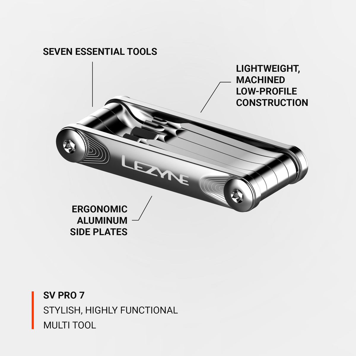 Lezyne SV Pro 7 détail des embouts