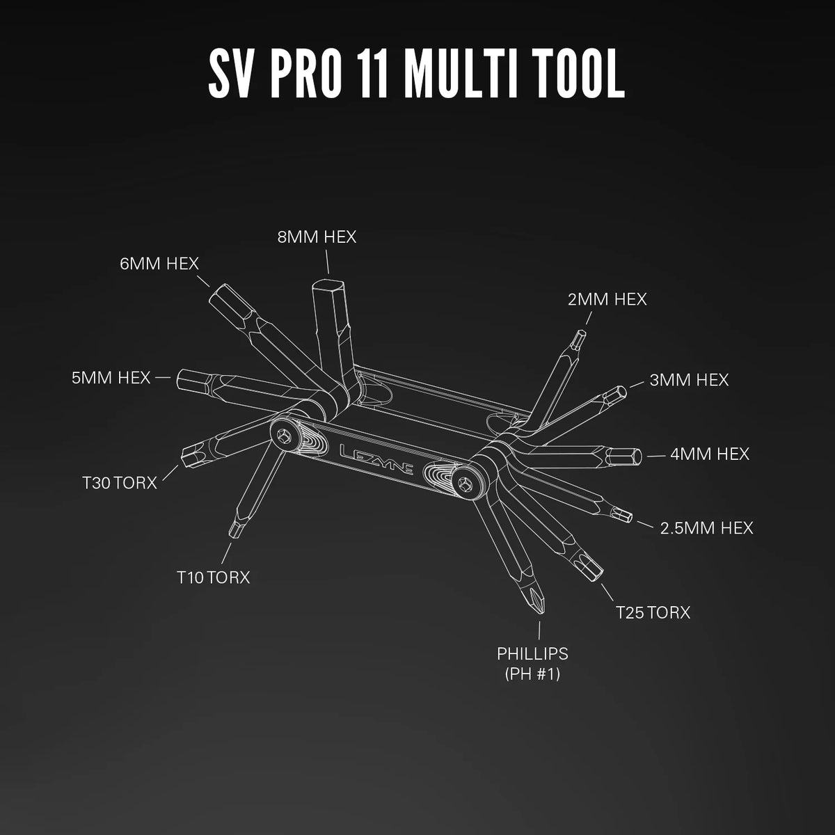 Multi-Outils LEZYNE SV PRO 11 Argent