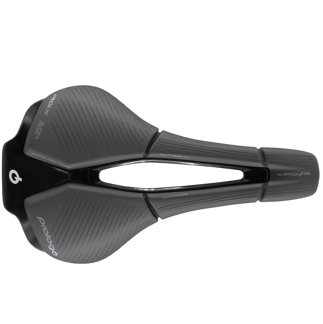 Sadel PROLOGO SCRATCH M5 PAS SPACE AGX W/ SLIDE CONTROL Skänklar Tirox Black