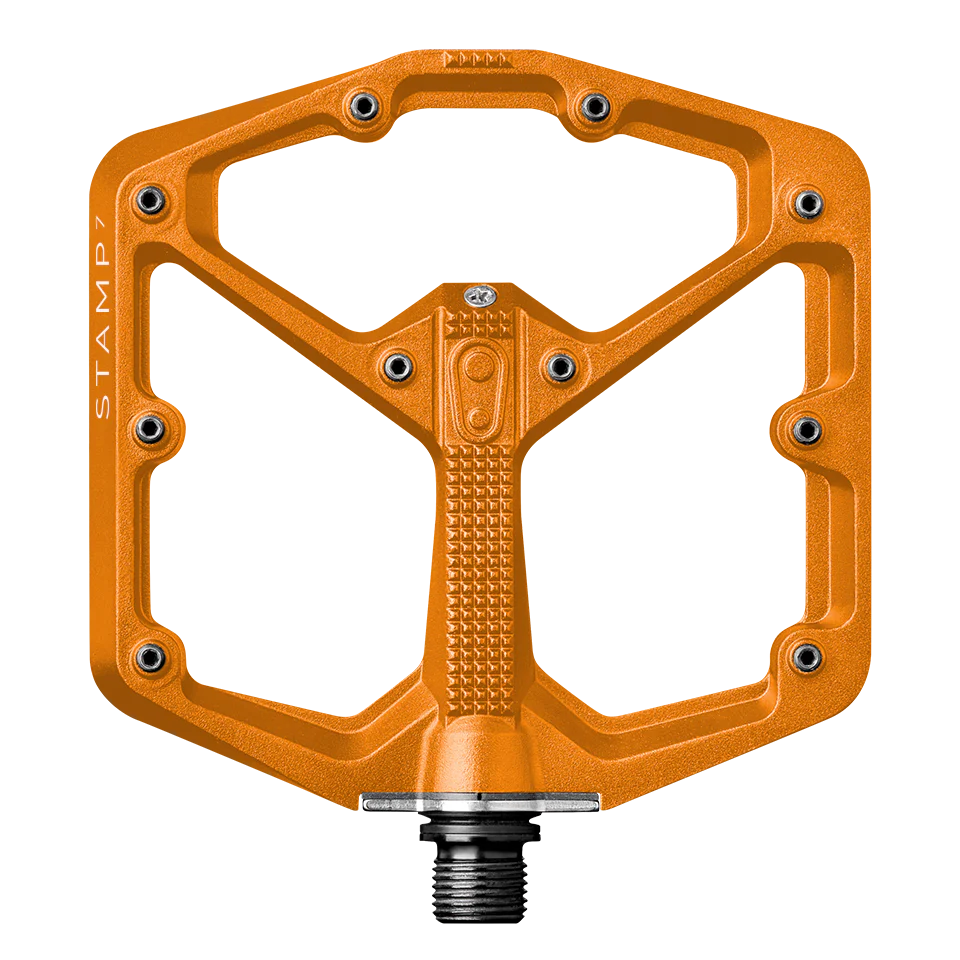 Pédales Plates CRANKBROTHERS STAMP 7 Large Orange