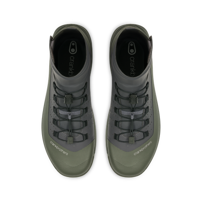 Chaussures VTT CRANKBROTHERS STAMP TRAIL SPEEDLACE SEAL Gris/Vert - vue de dessus