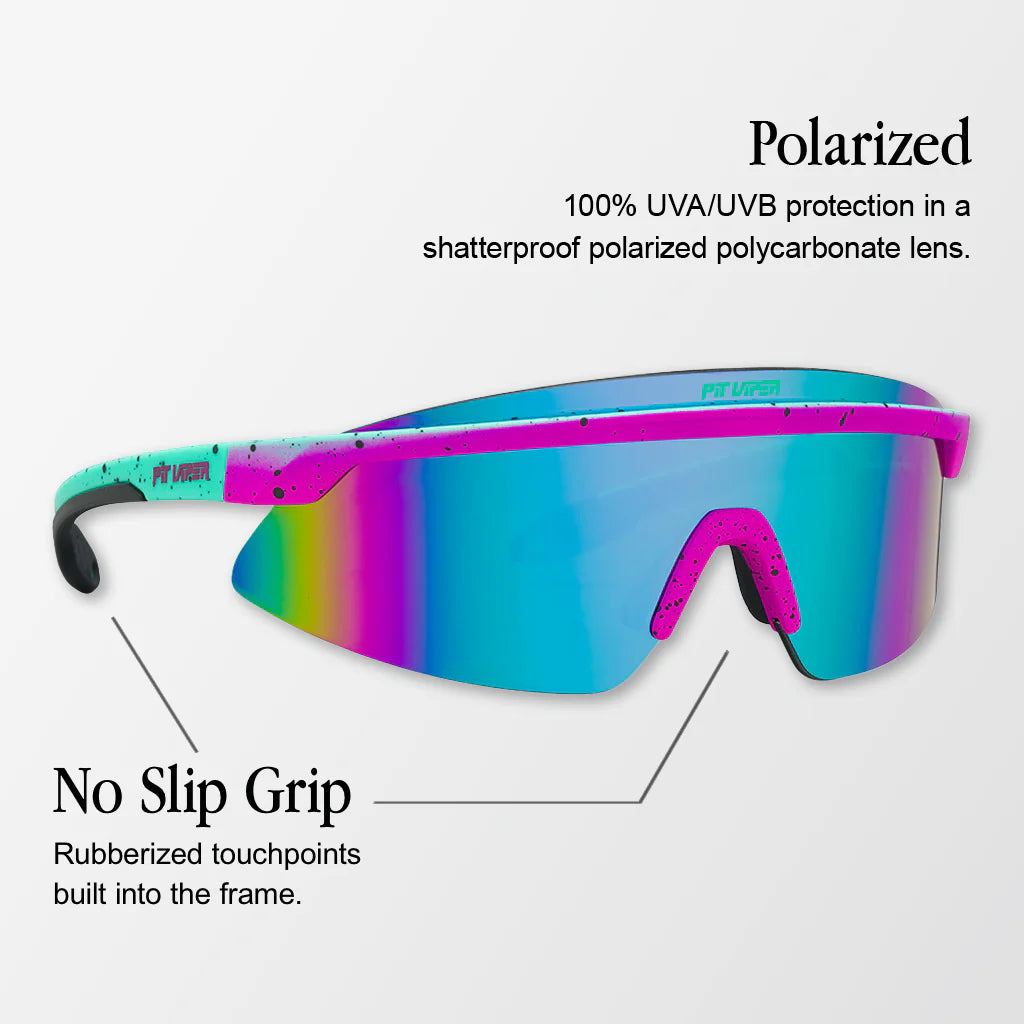 PIT VIPER THE MIAMI NIGHTS SKYSURFER polariserede regnbuebriller