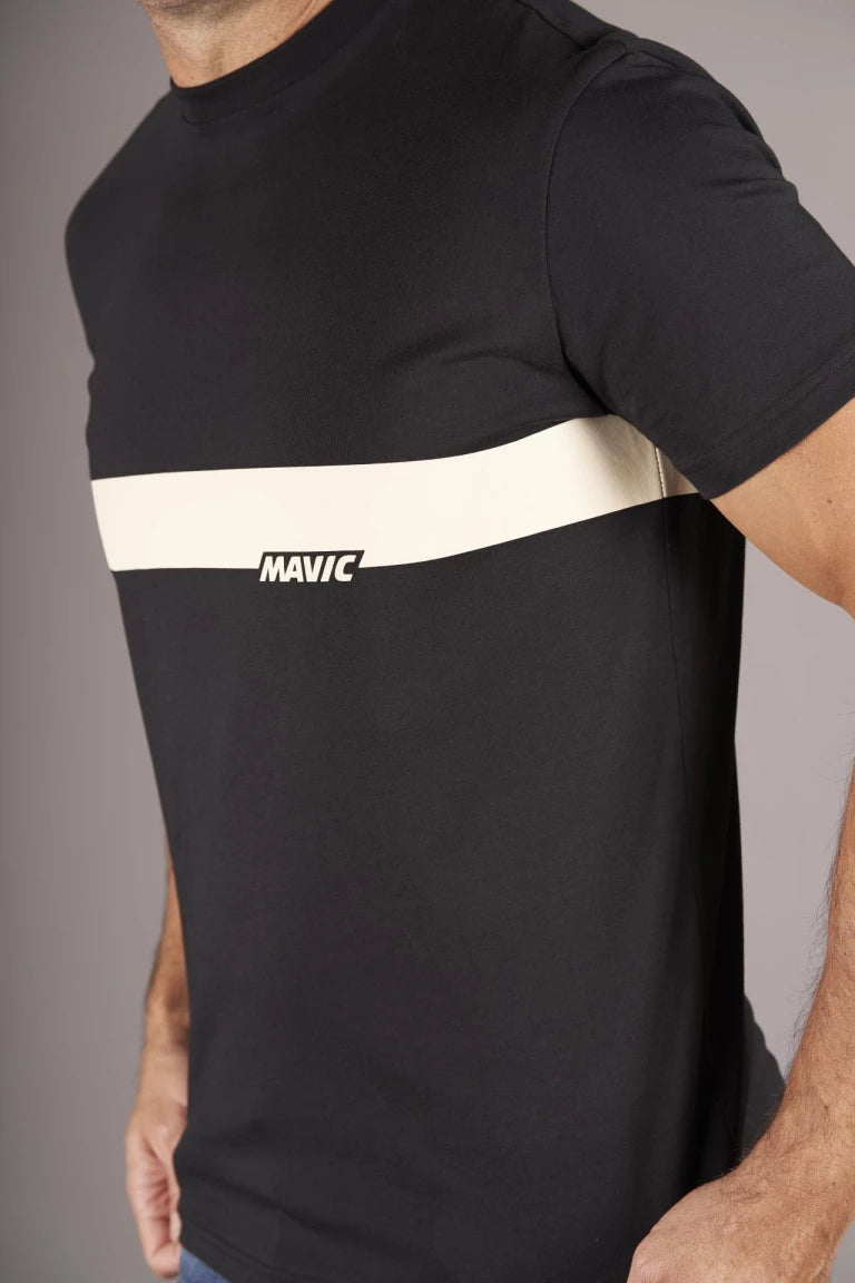 MAVIC CORPORATE STRIPE T-shirt Sort