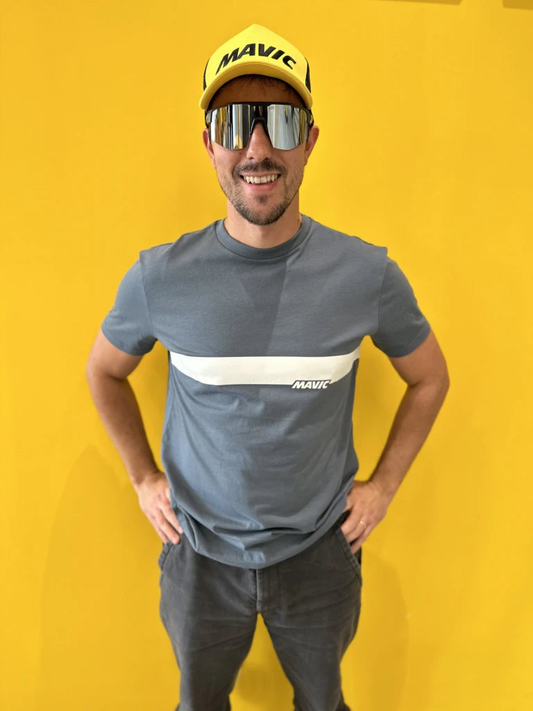 Tričko MAVIC CORPORATE STRIPE modré