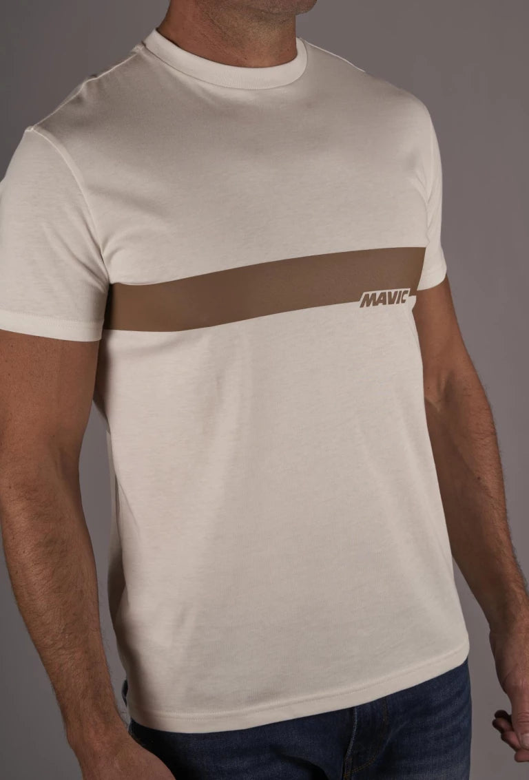 T-Shirt MAVIC CORPORATE STRIPE Blanc