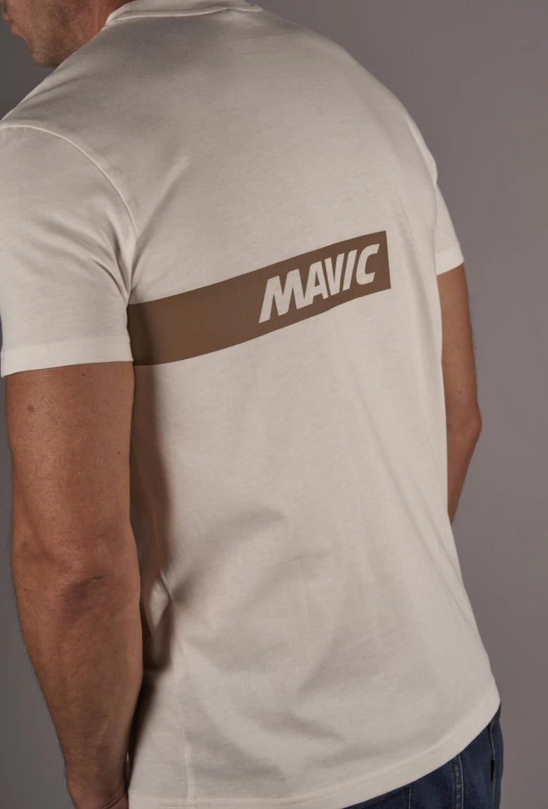 T-Shirt MAVIC CORPORATE STRIPE Blanc