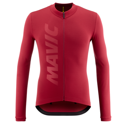 Maillot MAVIC AKSIUM THERMO Manches Longues Bordeaux