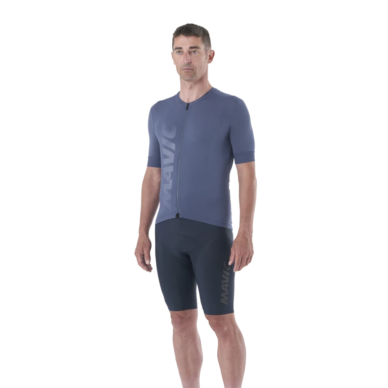 Maillot MAVIC AKSIUM Manches Courtes Bleu