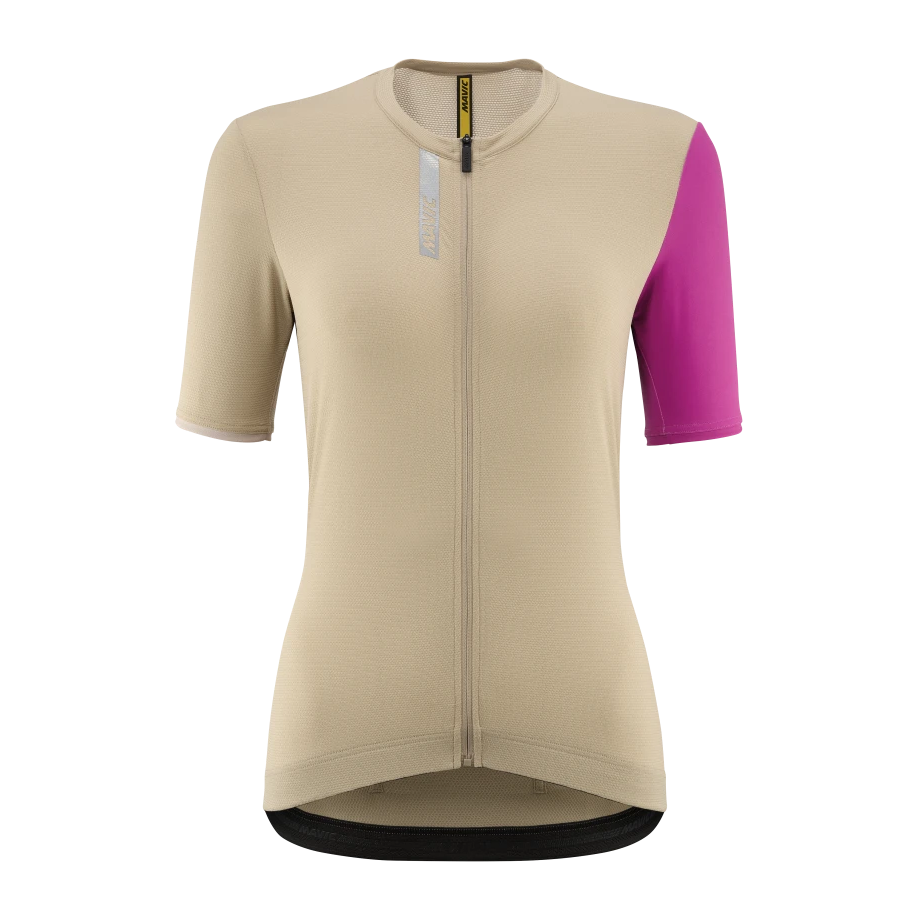 MAVIC ESSENTIAL Kortærmet Jersey til kvinder Beige/Fuschia