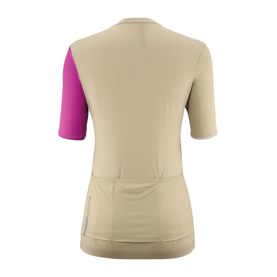 MAVIC ESSENTIAL Kortærmet Jersey til kvinder Beige/Fuschia