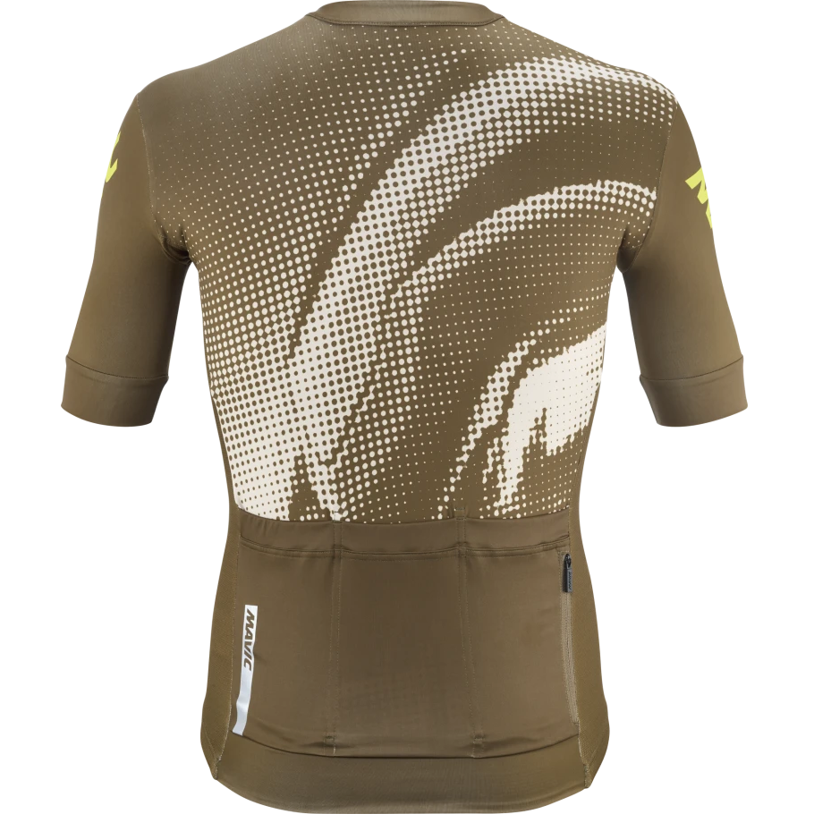 MAVIC AKSIUM GRAPHIC Kortærmet Jersey Beige/Brun