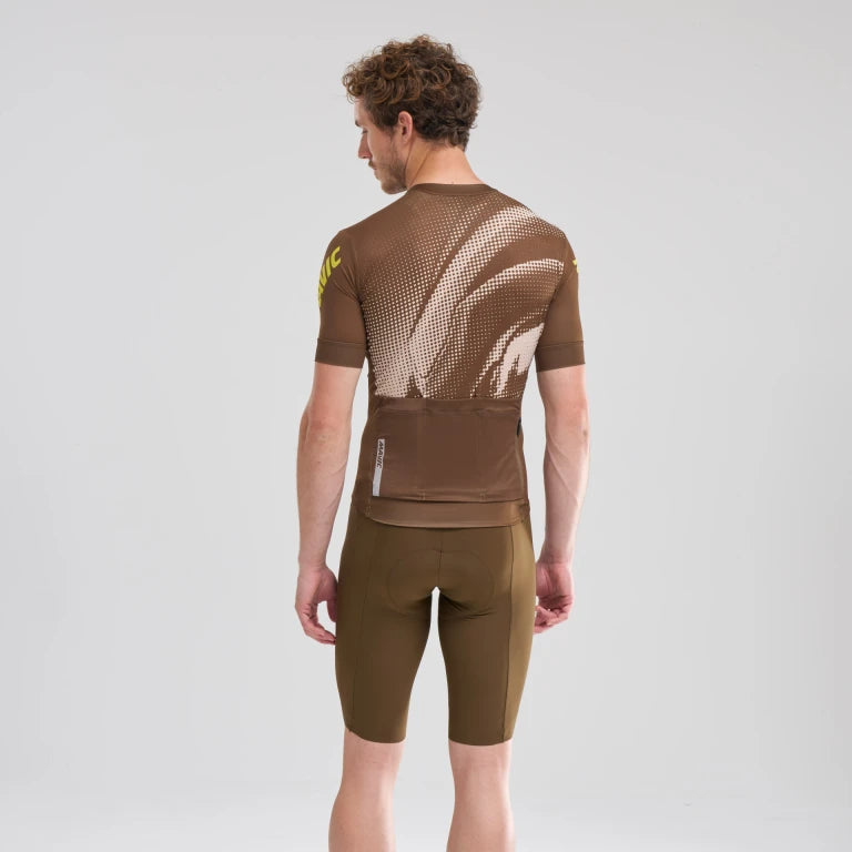 MAVIC AKSIUM GRAPHIC Kortærmet Jersey Beige/Brun