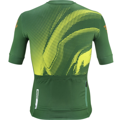 Maillot MAVIC AKSIUM GRAPHIC Manches Courtes Vert/Jaune