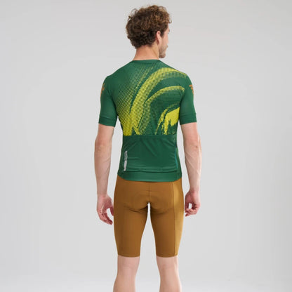 Maillot MAVIC AKSIUM GRAPHIC Manches Courtes Vert/Jaune