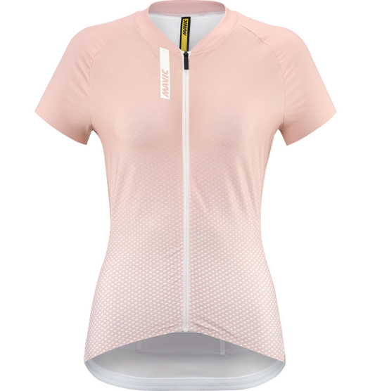 Maillot MAVIC AKSIUM Manches Courtes Femme Rose