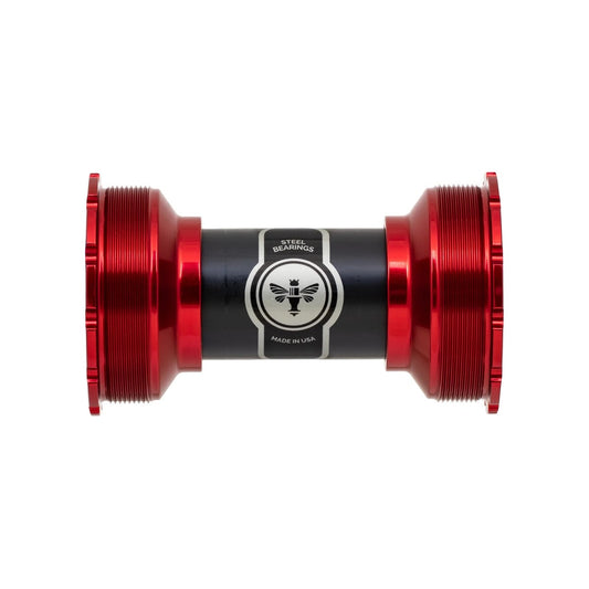 Boîtier de Pédalier CHRIS KING ThreadFit T47 24i 86/92mm Rouge