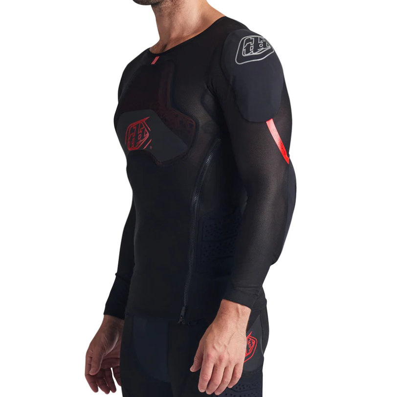 TROY LEE DESIGN STAGE GHOST D3O Ochranné tričko s dlouhým rukávem černé