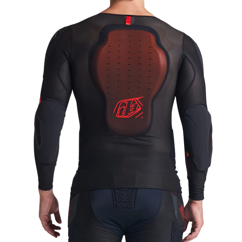 TROY LEE DESIGN STAGE GHOST D3O Ochranné tričko s dlouhým rukávem černé