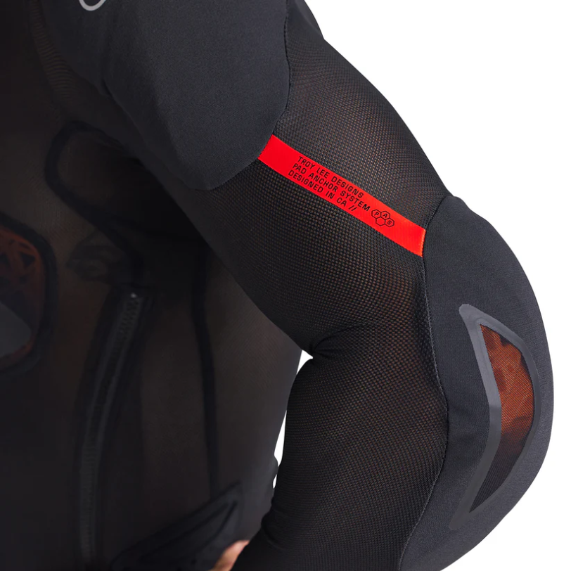 TROY LEE DESIGN STAGE GHOST D3O Ochranné tričko s dlouhým rukávem černé