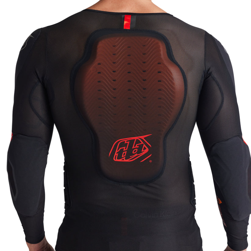 TROY LEE DESIGN STAGE GHOST D3O Ochranné tričko s dlouhým rukávem černé