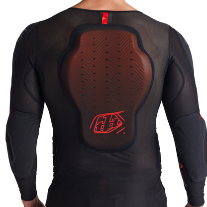T-Shirt de Protection TROY LEE DESIGNS STAGE GHOST D3O Manches Longues Noir
