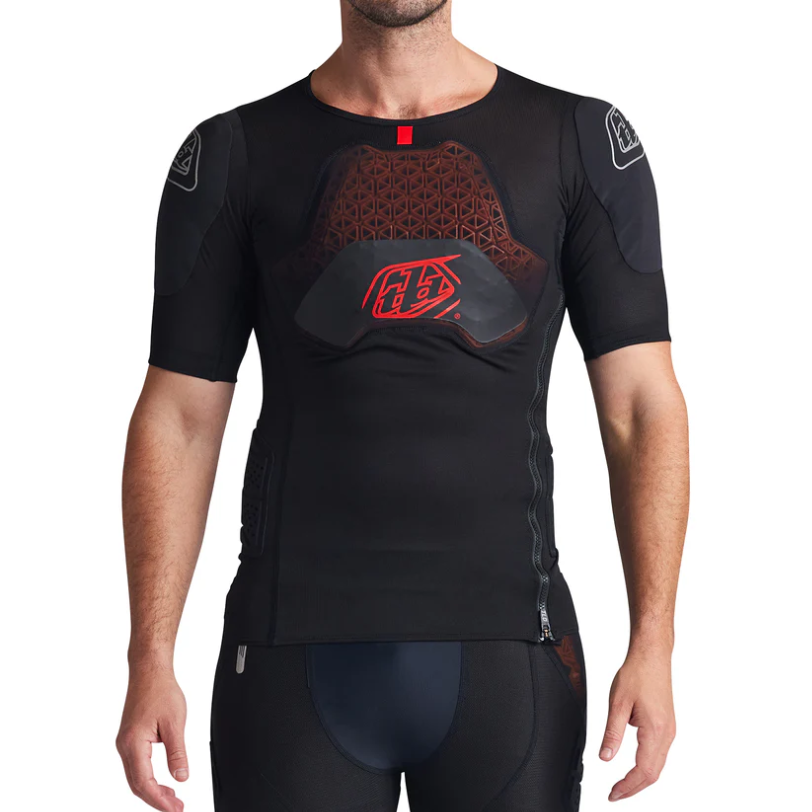 TROY LEE DESIGN STAGE GHOST D3O Ochranné tričko s krátkým rukávem černé
