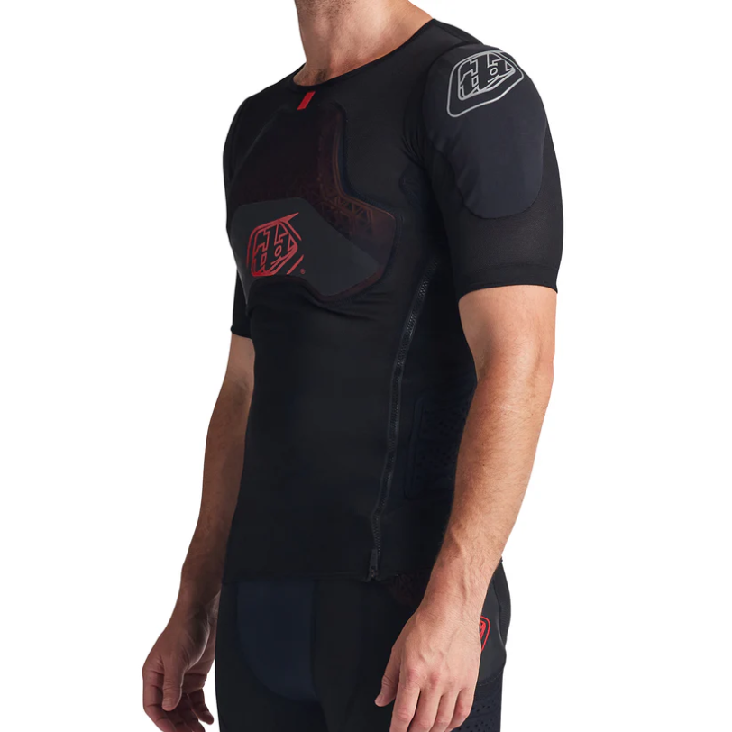 TROY LEE DESIGN STAGE GHOST D3O Ochranné tričko s krátkým rukávem černé