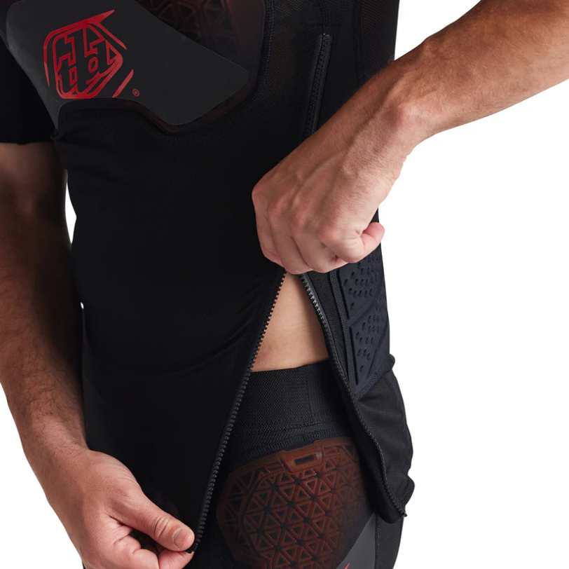 TROY LEE DESIGN STAGE GHOST D3O Ochranné tričko s krátkým rukávem černé