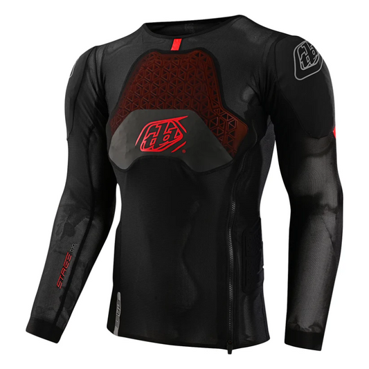 TROY LEE DESIGN STAGE GHOST D3O Ochranné tričko s dlouhým rukávem černé