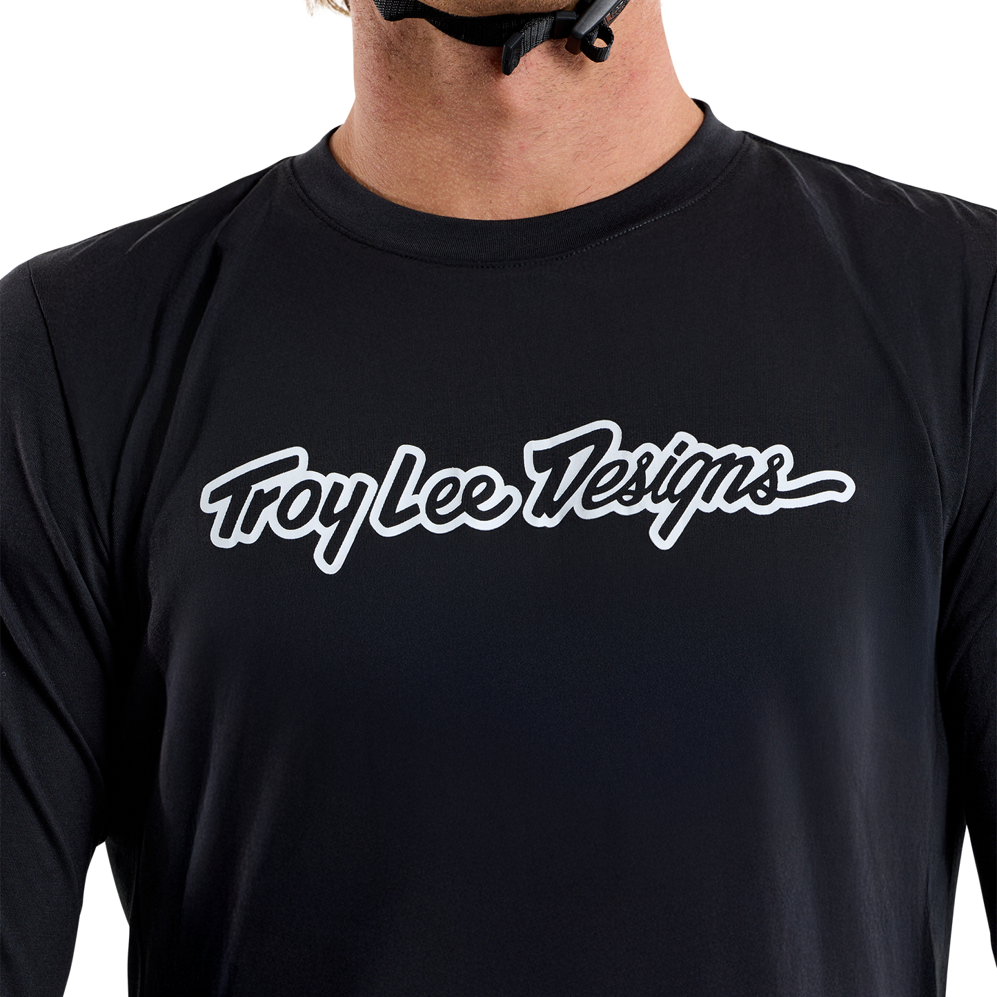 Troy Lee Design SKYLINE RIDE TEE SIGNATURE Jersey Langærmet Sort 2025