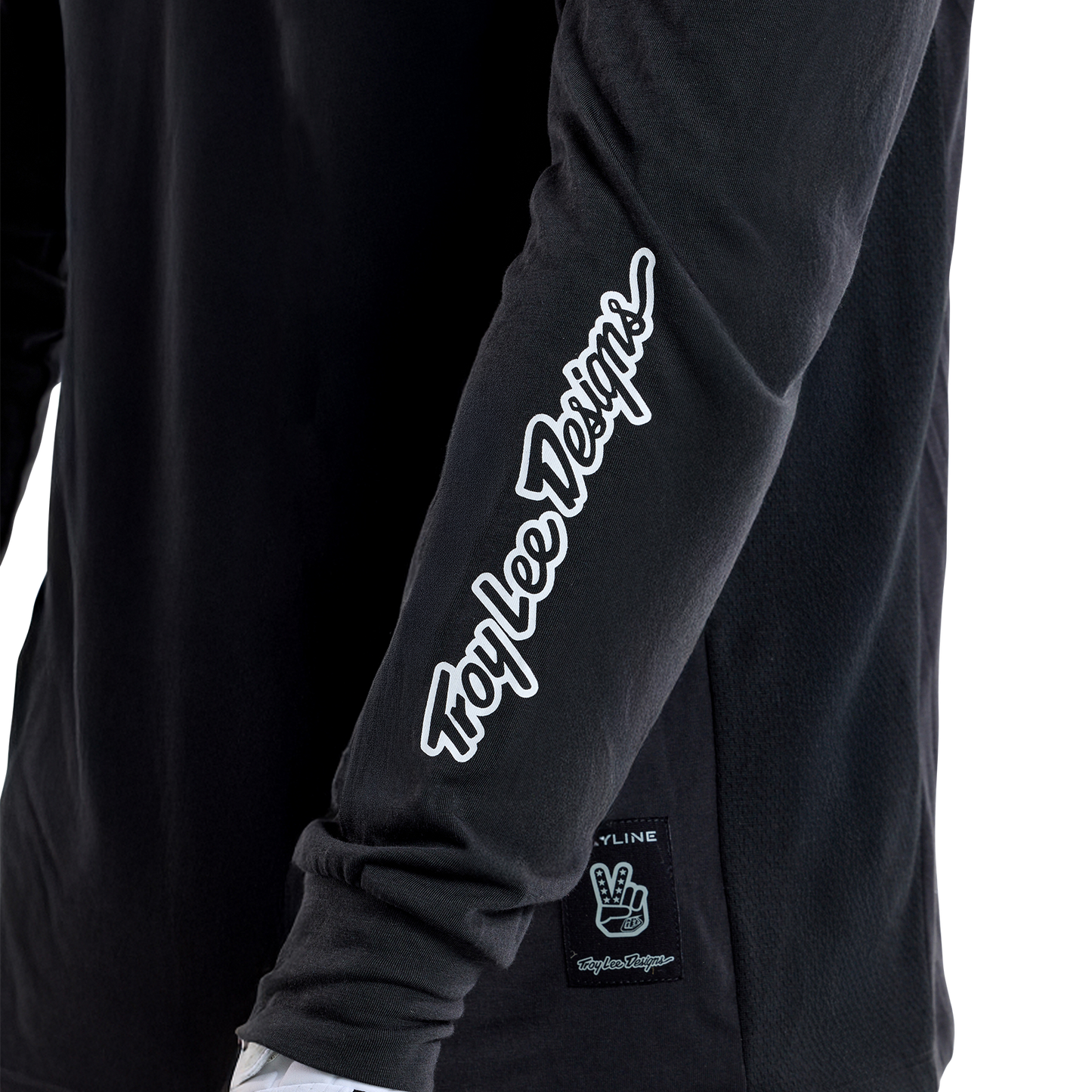 Troy Lee Design SKYLINE RIDE TEE SIGNATURE Jersey Langærmet Sort 2025