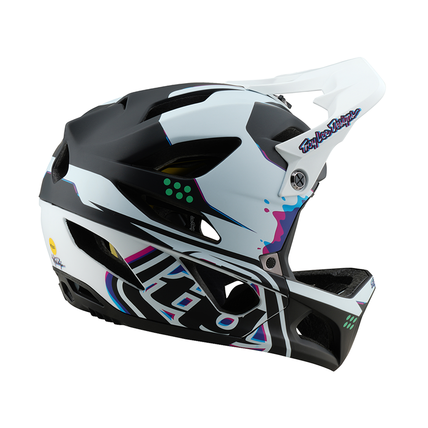 Troy Lee Design STAGE MIPS MTB-hjälm Svart/vit