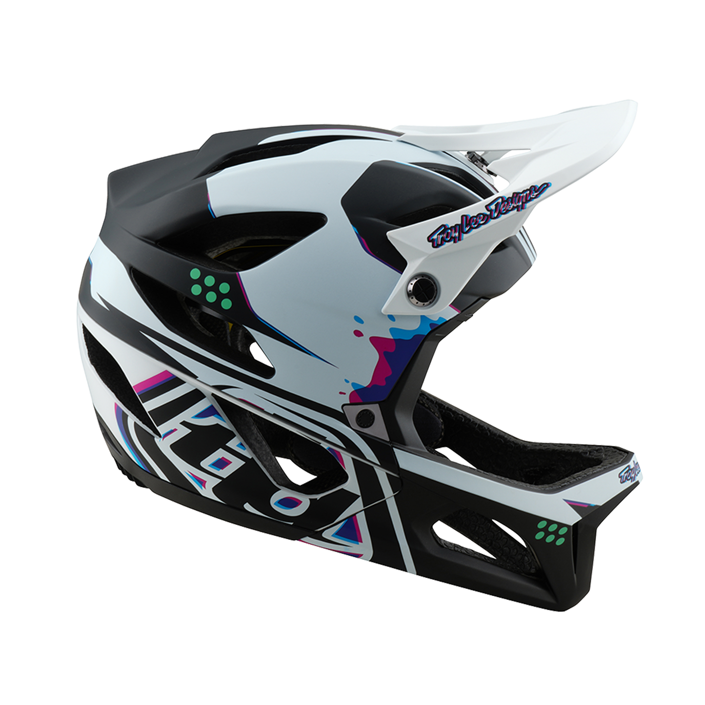 Troy Lee Design STAGE MIPS MTB-hjälm Svart/vit