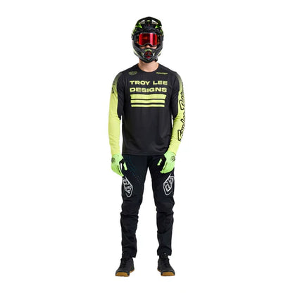 Maillot TROY LEE DESIGNS SPRINT Manches Longues Noir/Jaune