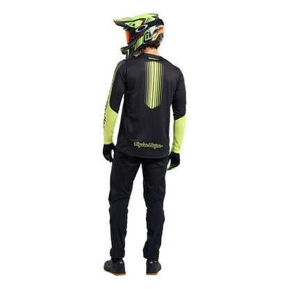 Maillot TROY LEE DESIGNS SPRINT Manches Longues Noir/Jaune