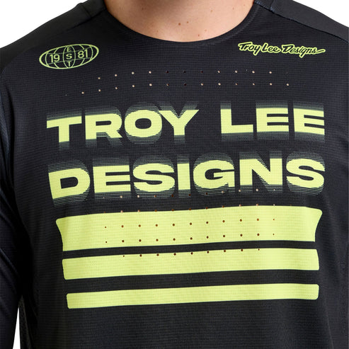 Maillot TROY LEE DESIGNS SPRINT Manches Longues Noir/Jaune