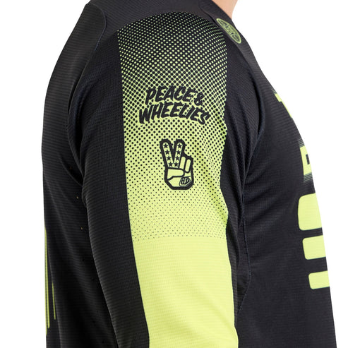Maillot TROY LEE DESIGNS SPRINT Manches Longues Noir/Jaune